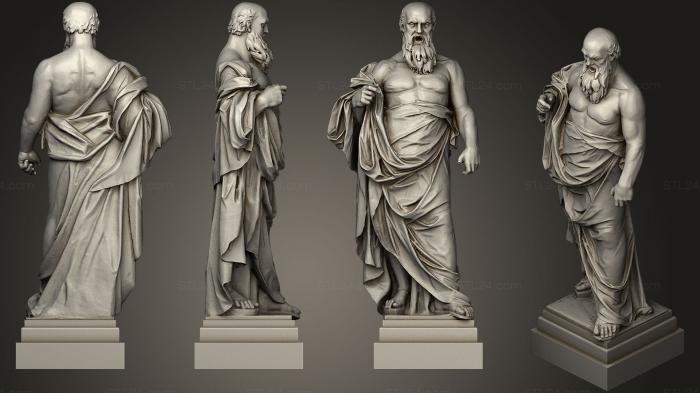 Статуи античные и исторические (Статуя 56, STKA_1507) 3D модель для ЧПУ станка